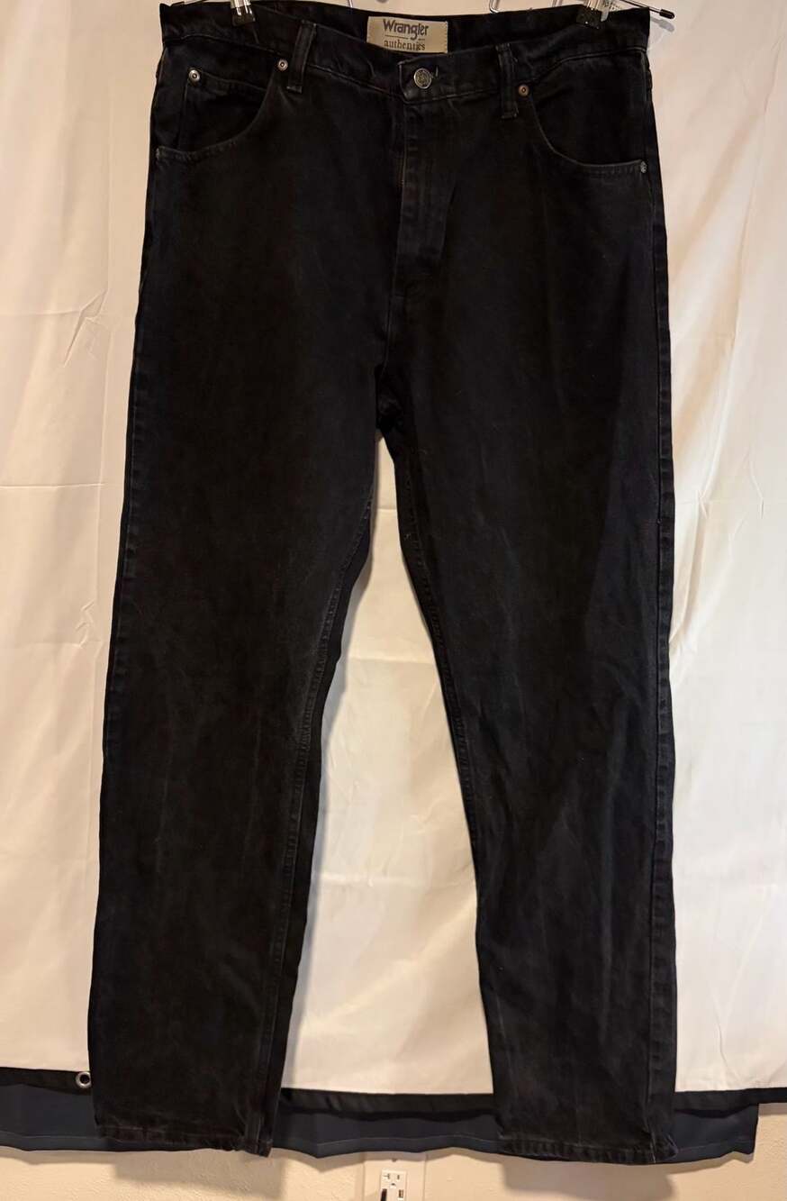 Wrangler Authentics Jeans Size 36x36 Black Denim